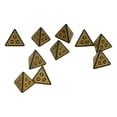thumbnail image 4 of Yazoeia 10pcs Dice Set Polyhedral Dice Role Playing RPG Games Acrylic DND Board Game Accessory Dice D4 MY320-11140, 4 of 13
