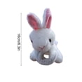thumbnail image 4 of ICQOVD Rabbit Plush Tool Soft Stuffed Animal Cute Decorative Gift Plush Doll, 4 of 6