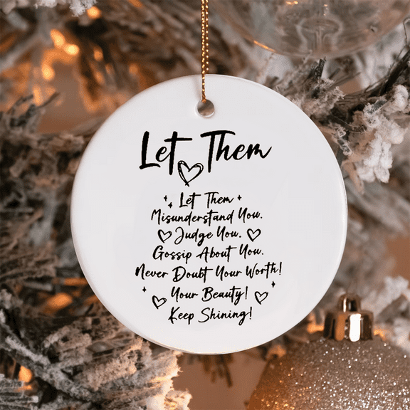 Christmas tree ceramic ornaments, ceramic pendants, commemorative pendants, wedding pendants—perfect as inspirational gifts for independent women, colleagues, friends, family, and couples.