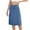 Light Blue, variant on Staron Denim Skirt for Women Stretch Midi Skirt Trendy Summer Jean Skirt with Pockets Black M