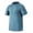 Blue, variant on LPZOOGU Men's Quick Dry Cationic Short Sleeve T-Shirt Crew Neck Solid Color Spring Summer Casual Athletic Tops