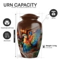 thumbnail image 4 of Yatskia Colorful Parrot Little Funeral Keepsake Urn for Ashes for Women, Large Cremation Burial Urns for Human Ashes Adult Man, (Classic 10 Inch and 3 Inch), 4 of 8