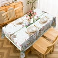 thumbnail image 2 of Easter Tablecloth 52x70 Inches, Floral Easter Decorations for The Home - Water Resistant Floral Table Cloth Rectangle for Party,Table, Outdoor, 2 of 6