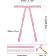 thumbnail image 2 of 24PCS Pink Velvet Christmas Tree Bows Door Garland Decor Vintage Wreath Bow (3/8'' Width, 5 * 7 inch), 2 of 12