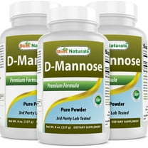 3 Pack Best Naturals D-Mannose Pure 8 Oz Powder | Urinary Tract Cleanse Supplement