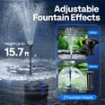 thumbnail image 4 of SPECSTAR 4-in-1 Pond Filter System Kits, 1370 GPH Water Pump with Filter, Fountain and 13W Light Combo for Ponds up to 2113 Gallons, 4 of 9