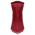 thumbnail image 6 of Aislor Liturgical Dancewear for Women Sleeveless Side Lace-up Church Worship Praise Dance Tunic Dress Burgundy 3XL, 6 of 6