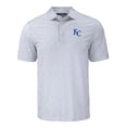 thumbnail image 2 of Men's Cutter & Buck Gray Kansas City Royals Pike Eco Flora Print Recycled Polo, 2 of 3