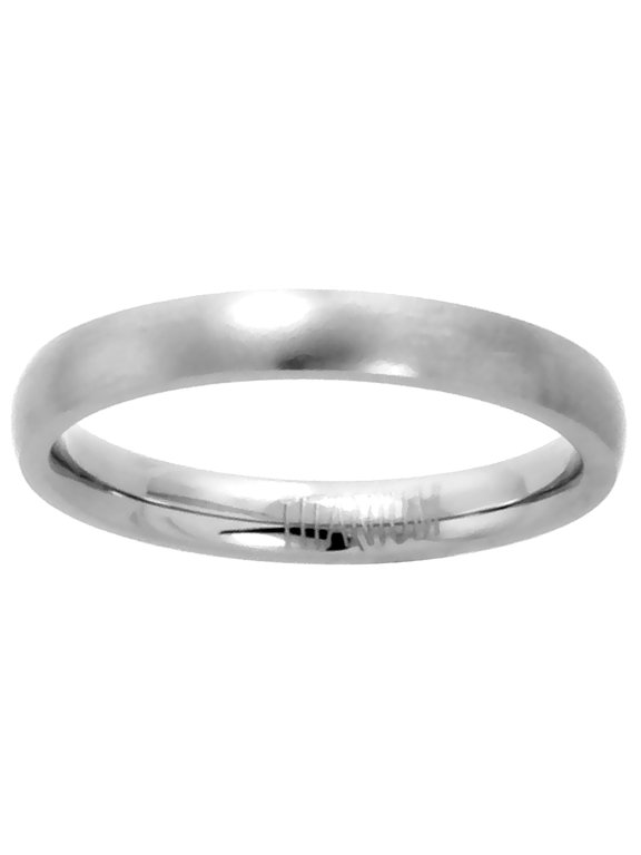 Plain Titanium Ring 5mm Wedding Band for Men Brushed Finish Comfort Fit size 8.5