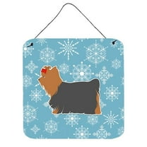 Carolines Treasures BB3534DS66 Winter Snowflake Yorkshire Terrier Yorkie Wall or Door Hanging Prints