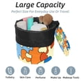 thumbnail image 2 of PhooArto Drawstring Cosmetic Bag, Barrel Shaped Portable Travel Makeup Bags, Puzzle Piece Patterns Large Capacity Waterproof Multifunctional Bucket Toiletry Bag, 2 of 6