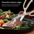 thumbnail image 3 of Kitchen Scissors All Purpose Stainless Steel Scissors Food Cooking Scissors Barbecue Scissors for Poultry Fish Meat Bones Sophisticated Manufacturing, 3 of 7