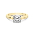 thumbnail image 3 of IGI Certified 3 Carat Cushion Shape Lab Grown Diamond Engagement Ring | 14K Yellow Gold | Agnes Criss Cross Prong Solitaire Diamond Ring | FG-VS1-VS2 Quality Friendly Diamonds, 3 of 6