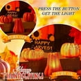 thumbnail image 5 of LHWEN Halloween Pumpkin Lights Battery Powered 3D LED Luminous Decorations Indoor Outdoor Party Holiday Patio Garden Table Displays Reusable Flashing Colors Unique Design Novel Shape Mini Pumpkins, 5 of 7