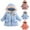 A08 Blue, variant on Girls Puffer Jackets Size 10-14 Years Long Sleeve Thick Hooded Down Jacket with Pockets Basic Solid Color Full Zipper Parka Jacket Casual Outdoor Windproof Warm Clothes Winter