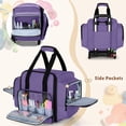 thumbnail image 4 of Organizador de esmaltes de uñas enrollable BAFASO con capacidad para 144 botellas, color morado, 4 of 7