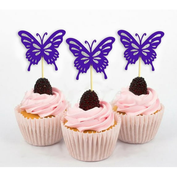Darling Souvenir, Cupcake Toppers, Birthday Wedding Party Dessert Decorations - Pack Of 40