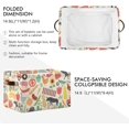 BESTKITTY Large Foldable Storage Bin Farm Icons Fabric Storage Baskets