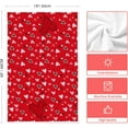 thumbnail image 6 of qefuia Red Stripe Heart Valentine''s Kitchen Towels Dish Towels, 18x26 Inch Farmhouse Anniversary Wedding Decoration Hand Towels Set of 2, 6 of 6