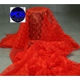 thumbnail image 3 of MDS Pack of 10 Yard Solid Lace Trim Fabric for Wedding Decoration by 55”- Red, 3 of 5