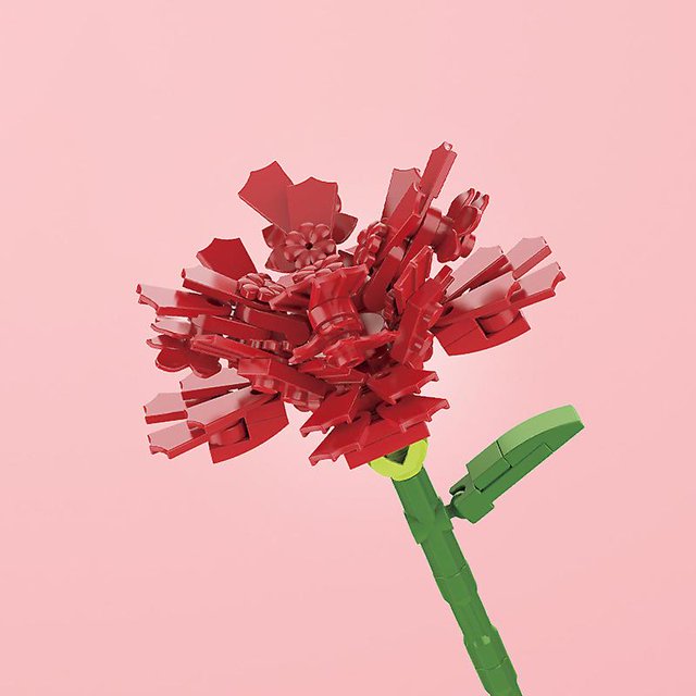 Regalo de Pascua, ramo de bloques de flores, día de la madre, día de San Valentín, aniversario, regalo de bricolaje de Acción de Gracias, educación de partículas pequeñas LingWen 8390614647305