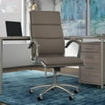 thumbnail image 5 of BBF Move 40 Series High Back Faux Leather Executive Office Chair in Washed Gray, 5 of 5