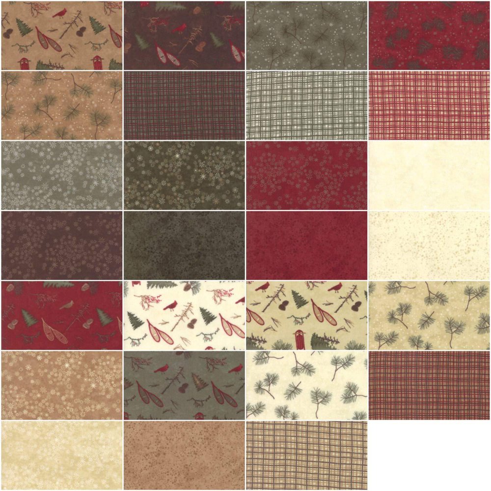 Frosted Flannels by Holly Taylor; 28 Fat Quarters Moda Fabrics