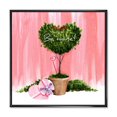 thumbnail image 1 of Designart Heart Shaped Valentine House Plant FLOAT FRAME WALL ART, 1 of 4