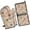 Bulldog Dog, variant on Border Collie Dog and Flower Florals Kitchen Oven Mitt and Pot Holder Sets 2 Pcs for Baking, Cooking and Grilling, Heat Resistant Up To 392 °F