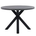 thumbnail image 4 of Safavieh Saxon Modern Steel Outdoor Dining Table, Gray, 4 of 7