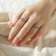 thumbnail image 4 of Celestial Sun And Moon Ring Set, Sparkling Sun Ring/blue Moon Ring With 14k Gold/silver Plating, Fri, 4 of 5