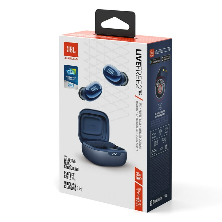 JBL Live Free 2 True Wireless Noise Cancelling Earbuds (Blue