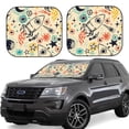 thumbnail image 6 of Kdxio Rockets Print 2-Piece Sun Shade Front Windshield - Foldable Car Front Window Sunshades For Most Sedans Suv Truck, 6 of 6