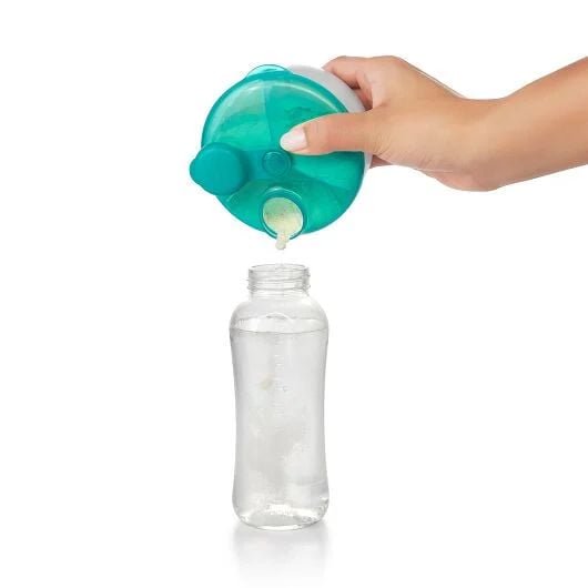 ITYOOS Distributeur De Lait En Poudre Portable 3 Compartiments – Rose Pastel, Idéal Voyage Bébé