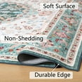 thumbnail image 5 of Wondo Bohemian Machine Washable Area Rug for Living Room, Green, 6' x 9', 5 of 7