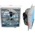 thumbnail image 2 of HOSTIC 12 inch Shutter Exhaust Fan, Exhaust Fan Wall Mounted with with 1.65 Meters Power Cord Kit, Automatic Aluminum Shutter Suitable for Garages Basement Attic, 2 of 6