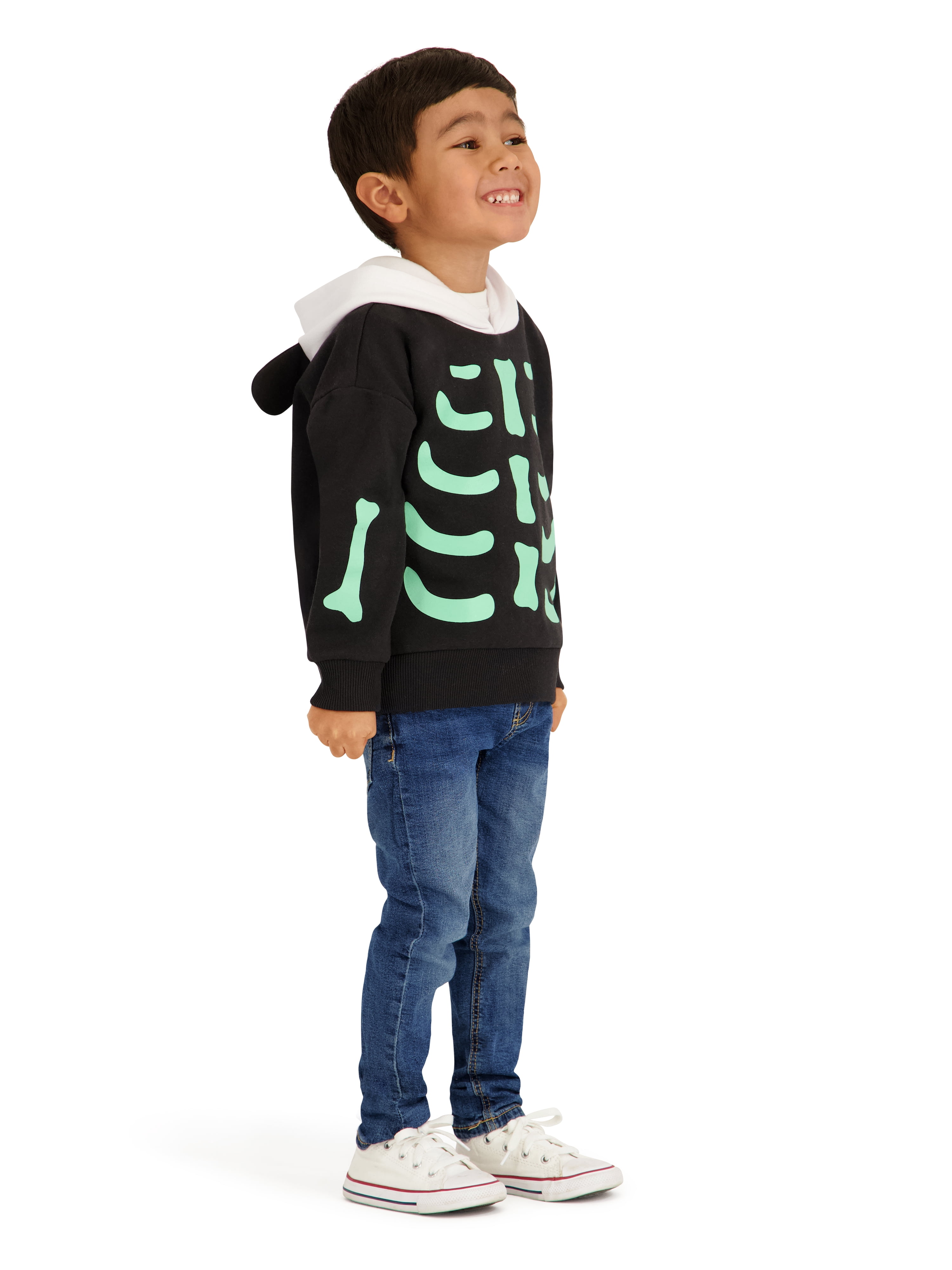 Snoopy Toddler Boys Glow In the Dark Fleece Hoodie, Sizes 12M-5T