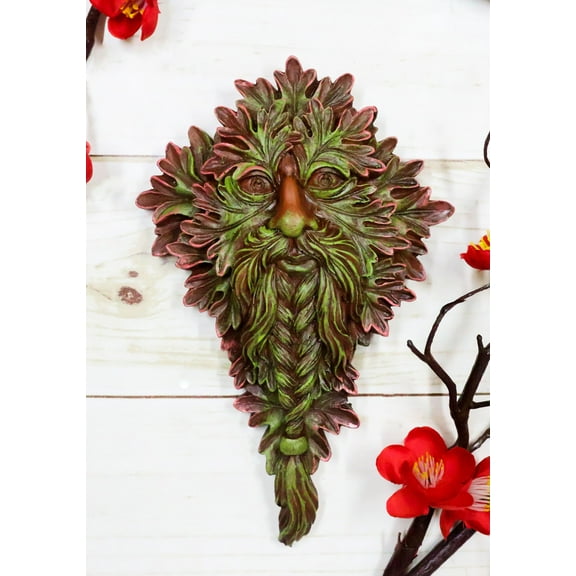 Ebros Nature Spirit God Celtic Myrtle Greenman Hanging Wall Decor Plaque 8.5" H