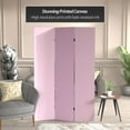 thumbnail image 2 of Oriental Furniture 6 ft. Tall Double Sided Lilac Palette Canvas Room Divider, 2 of 7