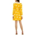 thumbnail image 4 of Allegra K Women's  Peter Pan Collar Long Sleeves Above Knee A Line Dress, 4 of 7