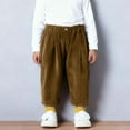 thumbnail image 2 of Rhuody Pants For Boys High Waist Corduroy Pants Classic Straight Leg Fabric For Play And Outdoor Activities Casual Clothes Yellow 9-10 Years, 2 of 6