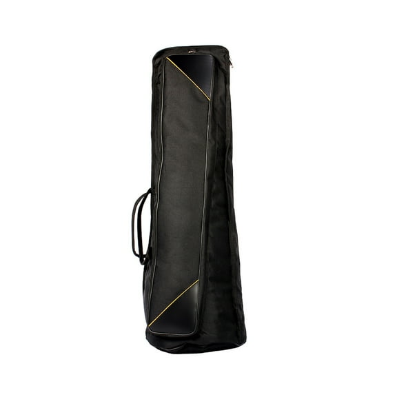 600D Water-resistant Trombone Gig Bag Oxford Cloth Backpack Adjustable Shoulder Straps Pocket 5mm Cotton Padded for Alto/Tenor Trombone