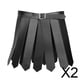 thumbnail image 1 of 2x Falda De Romano Fiesta Rave PU Cosplay Disfraz De Guerrero Romano Ajustable Negro, 1 of 8