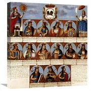 Global Gallery  La Dinastia Inca Art Print - Peruvian School - 22in.