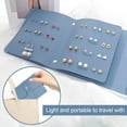 thumbnail image 6 of Earring Holder Organizer with Foldable Book Design Earring Book Organizer, Portable Pu Leather Travel Earring Case, 6 of 6