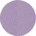 thumbnail image 1 of Ahgly Company Indoor Round Patterned Rebecca Purple Area Rugs, 5' Round, 1 of 6