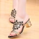 thumbnail image 4 of Chanclas de moda de verano para mujer, sandalias de tacón alto, zapatos de diamantes de imitación para chicas gordas Wmkox8yii hj789, 4 of 6