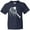 Navy, variant on Swinging Tennis Racket Youth T-Shirt