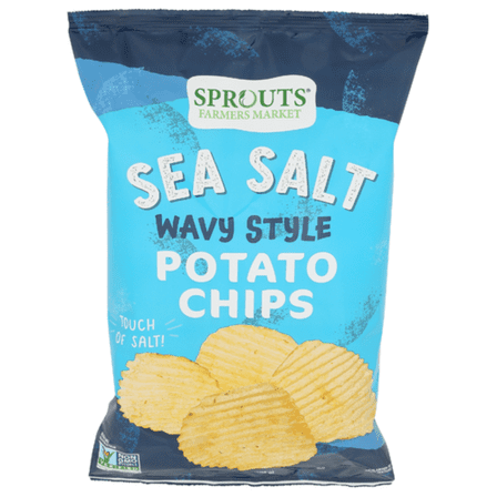 SPTs Sea Salt Wavy Potato Chips 7 oz - Pack of 5