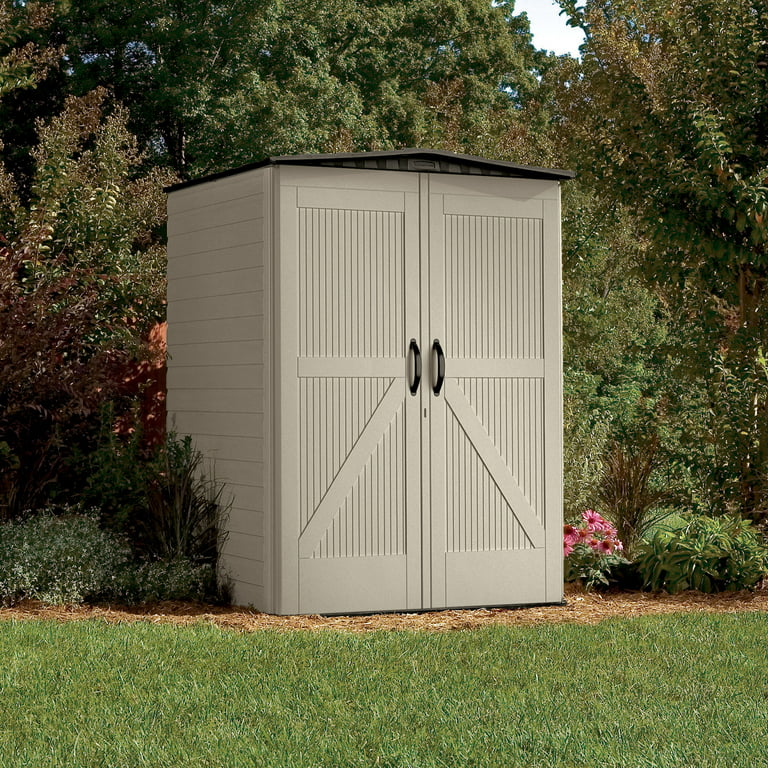 Rubbermaid Plastic Vertical Outdoor Storage Shed